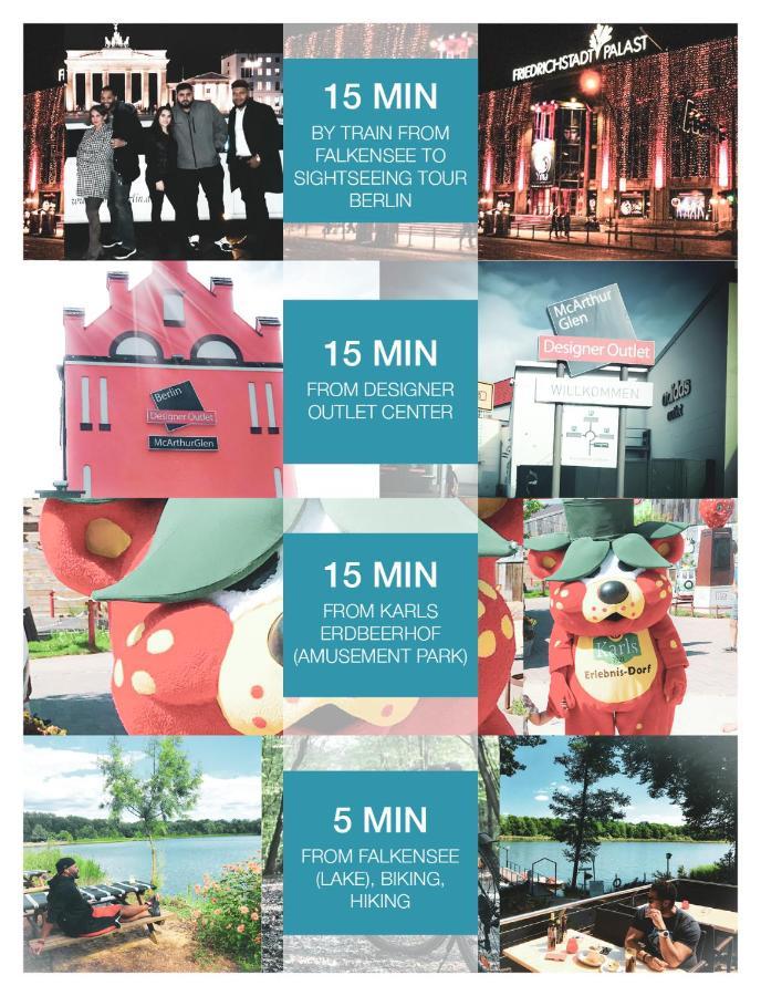 "Casa20200" 2 X Apartments Je 150Qm Fuer Business, Familien, Gruppen, Handwerker 15Min Von Berlin, Erdbeerhof, Outlet B5, 5Min Vom See Falkensee !! 2 Apartment Each 150Qm For Business , Families 15Min From Berlin!! Kültér fotó